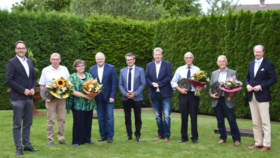 vl Markus Hner MdL, Willi Pries, Astrid Birkhahn, Stephan Schulze-Westhoff, Guido Gutsche, Rolf Mllmann, Lothar Stumpenhorst, Ferdi Schmal, Landrat Dr. Olaf Gericke