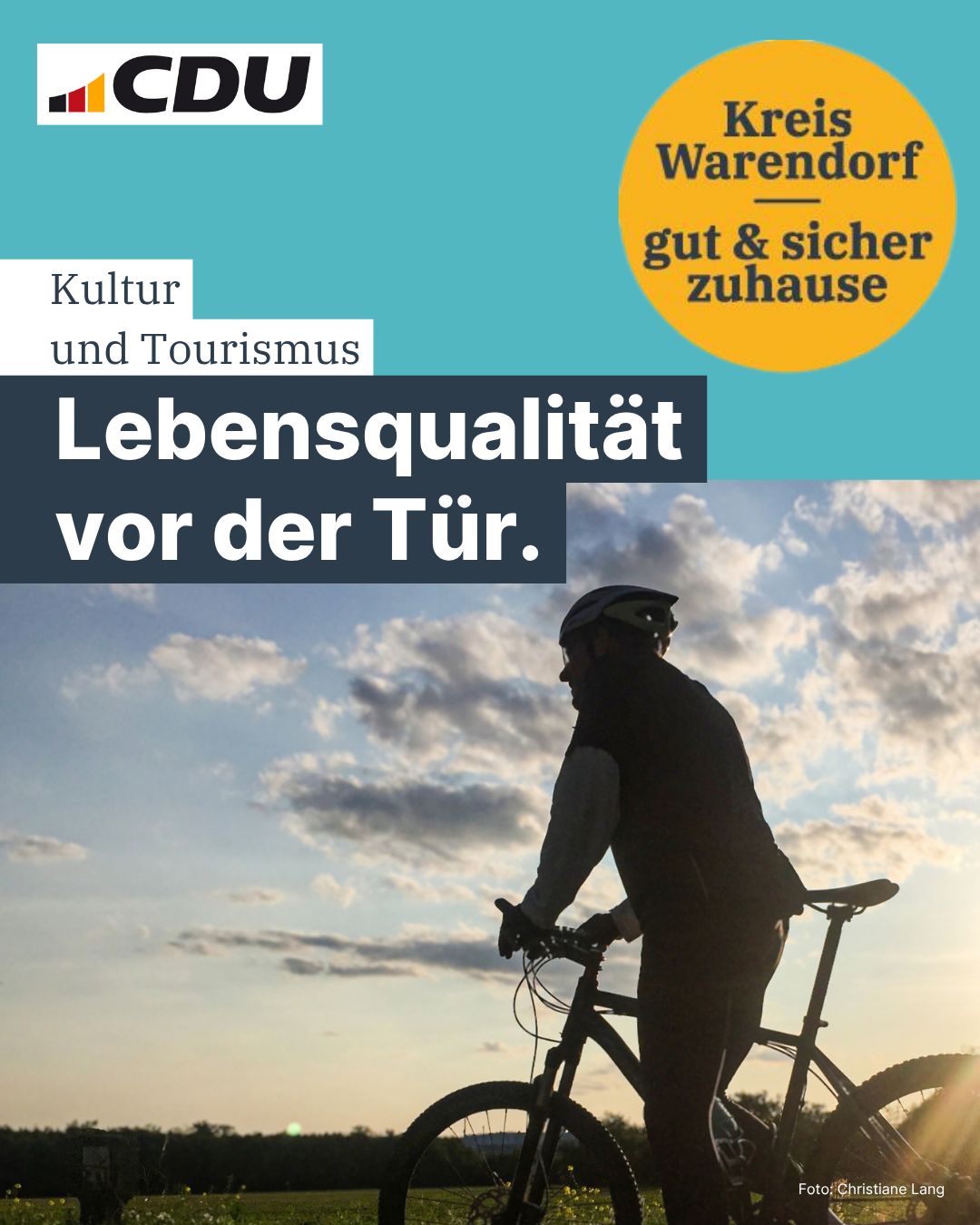 Einer von zehn starken Punkten: Kultur und Tourismus  Sport und aktive Freizeit bedeuten Lebensqualitt.