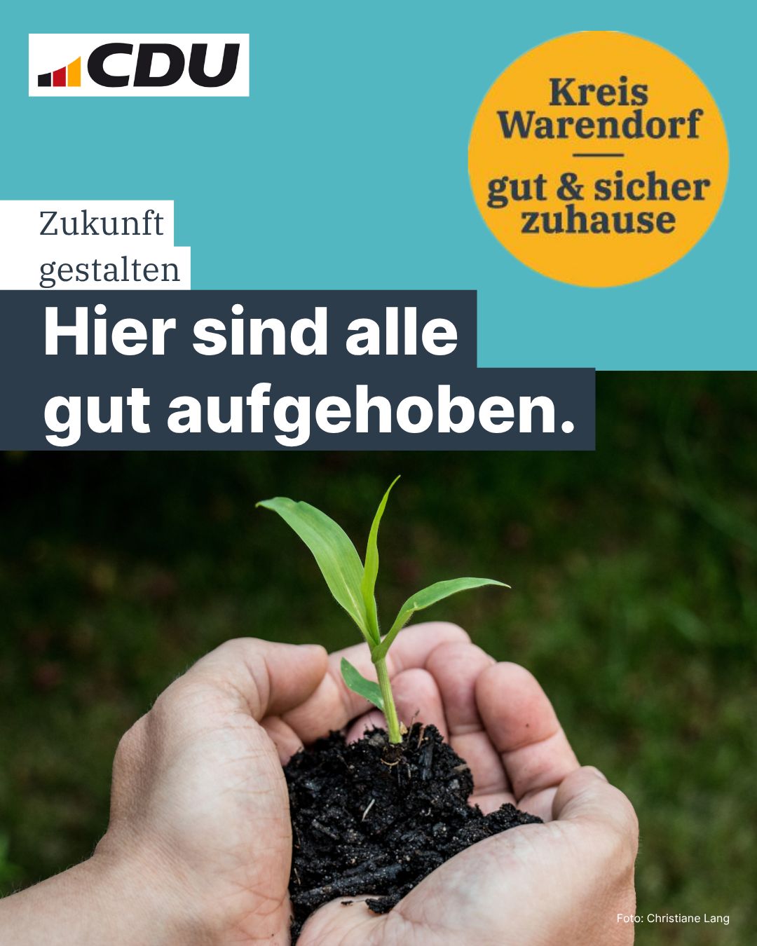 Einer von zehn starken Punkten: Wir gestalten Zukunft fr alle, damit wir uns alle im Kreis Warendorf gut aufgehoben fhlen und gern hier leben.