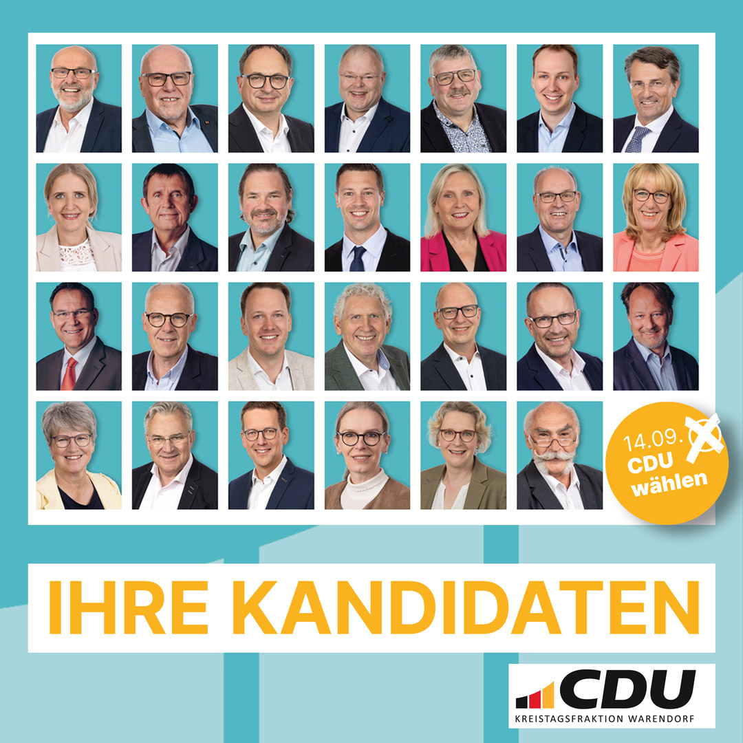 Das Team der CDU fr den Kreis Warendorf.